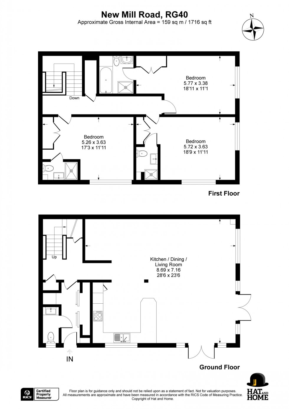 Floorplan for Finchampstead, Wokingham, Berkshire