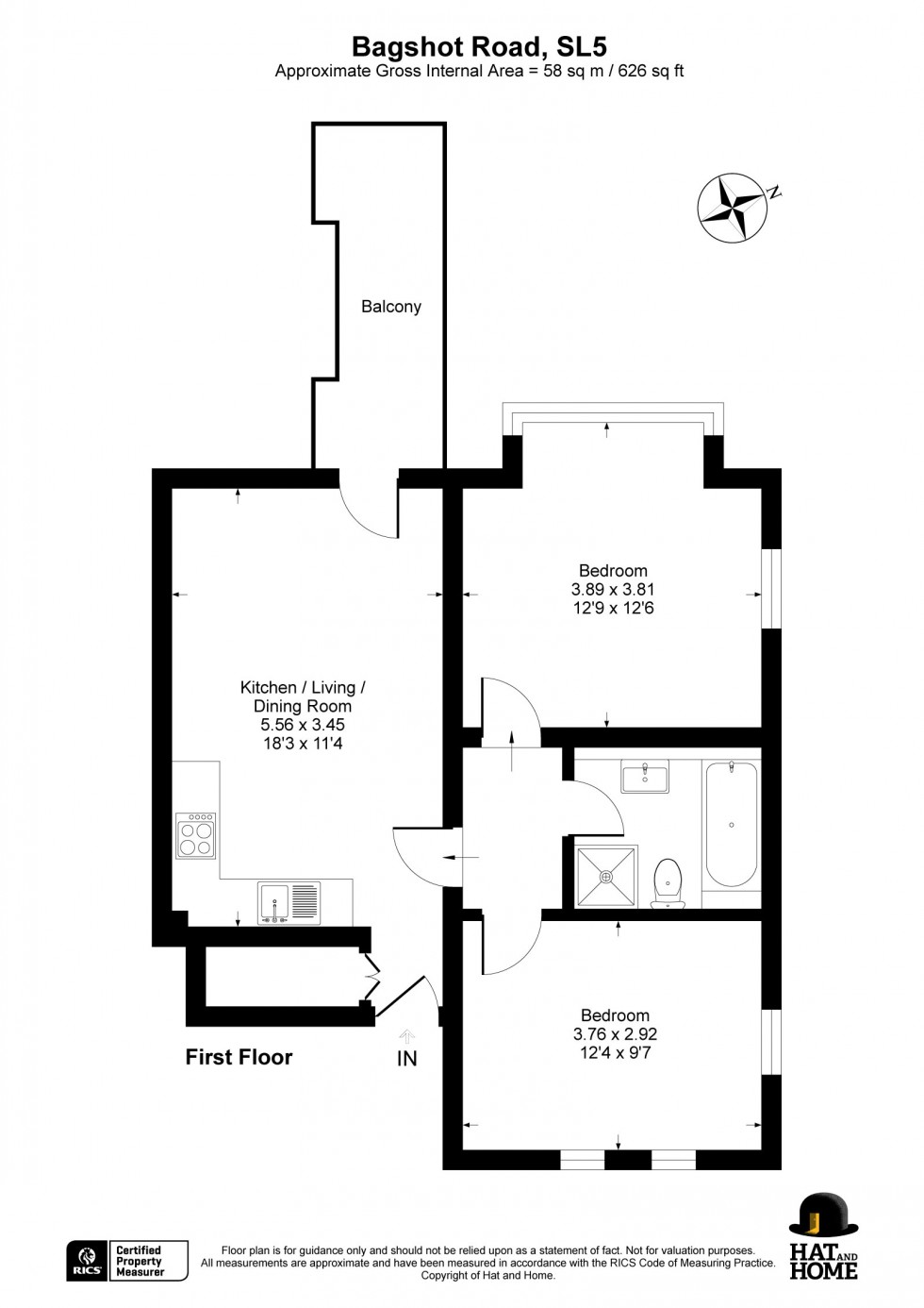 Floorplan for Ascot, Berkshire