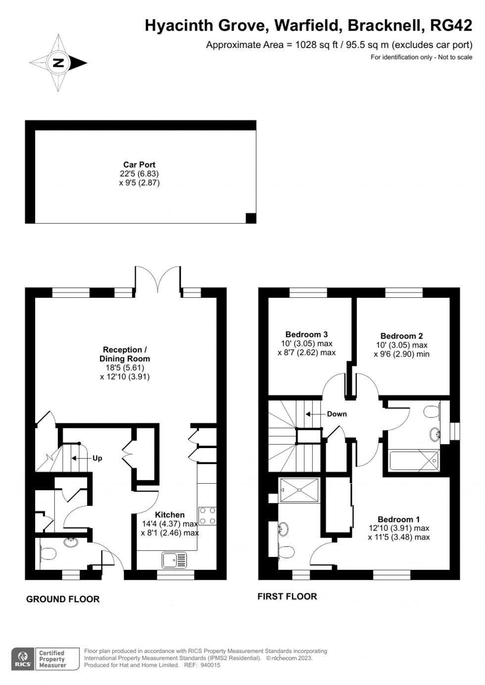 Floorplan for Warfield, Bracknell, Berkshire