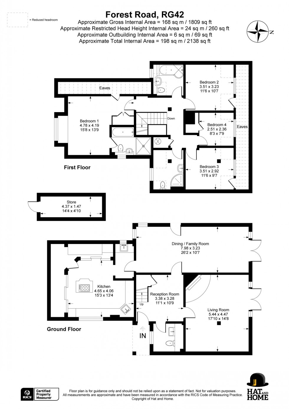 Floorplan for Hayley Green, Warfield, Bracknell