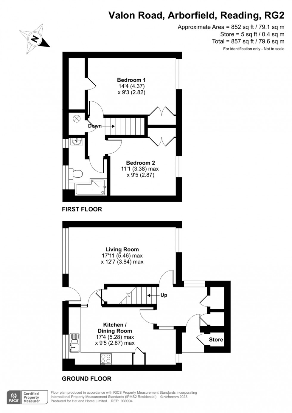 Floorplan for Arborfield, Reading, Berkshire