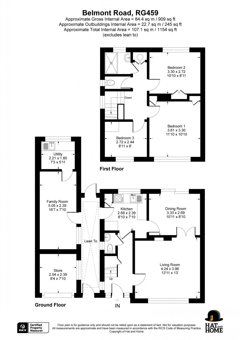 Floorplan for Crowthorne, Berkshire