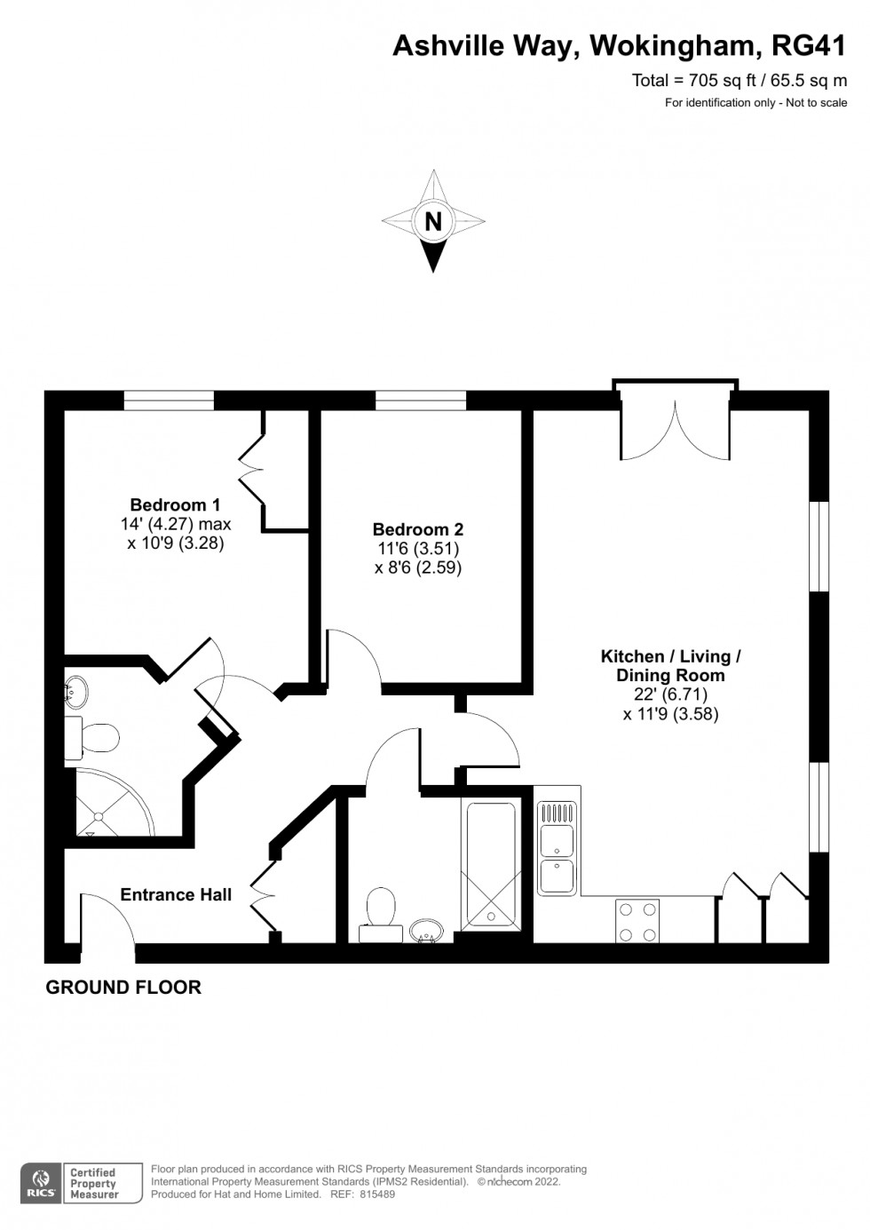 Floorplan for Ashville Way, Wokingham, Berkshire