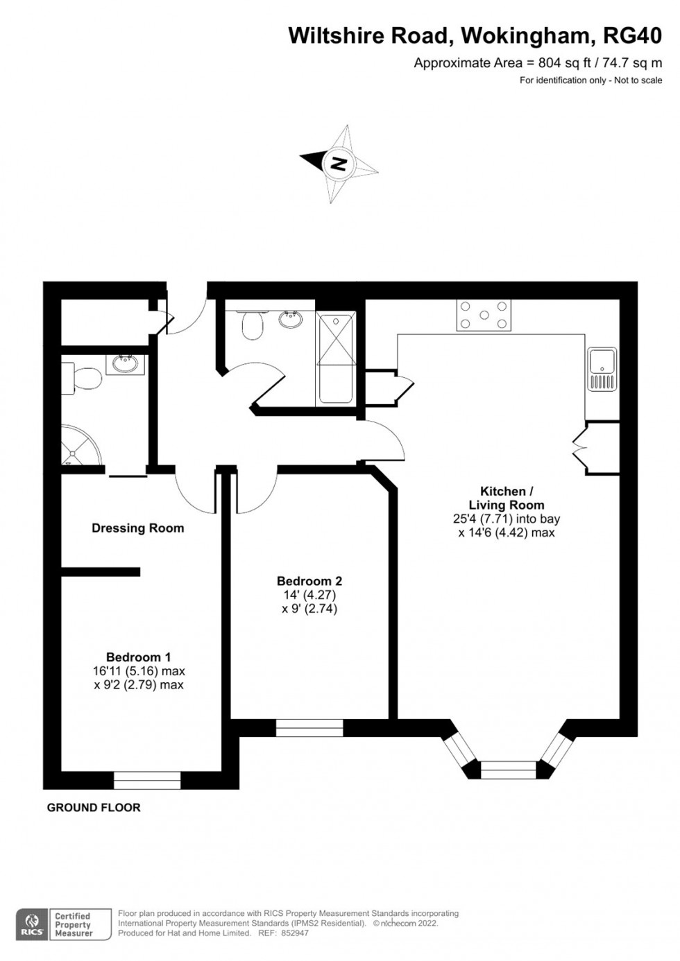 Floorplan for Wiltshire Road, Wokingham, Berkshire