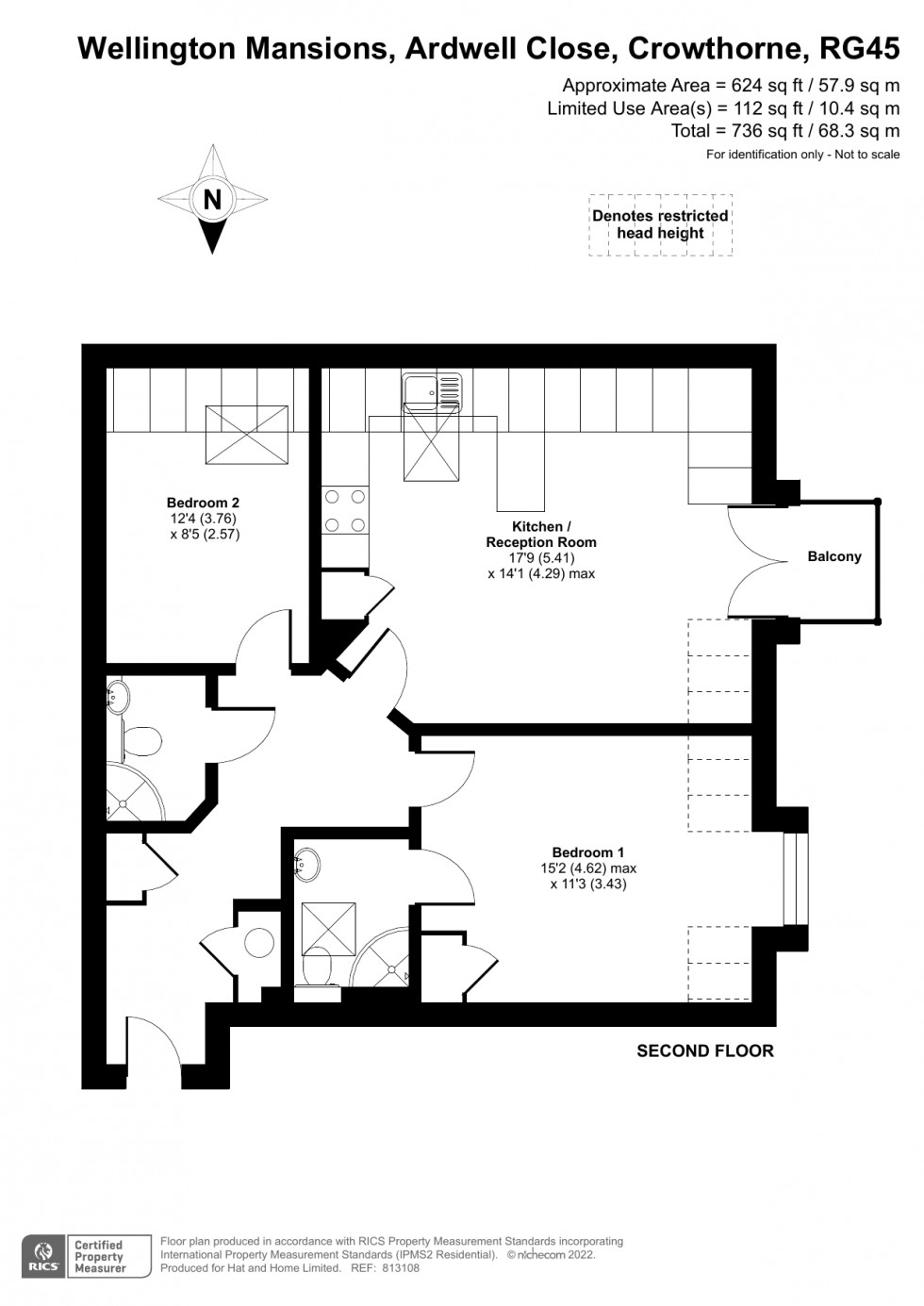 Floorplan for Ardwell Close, Crowthorne, Berkshire