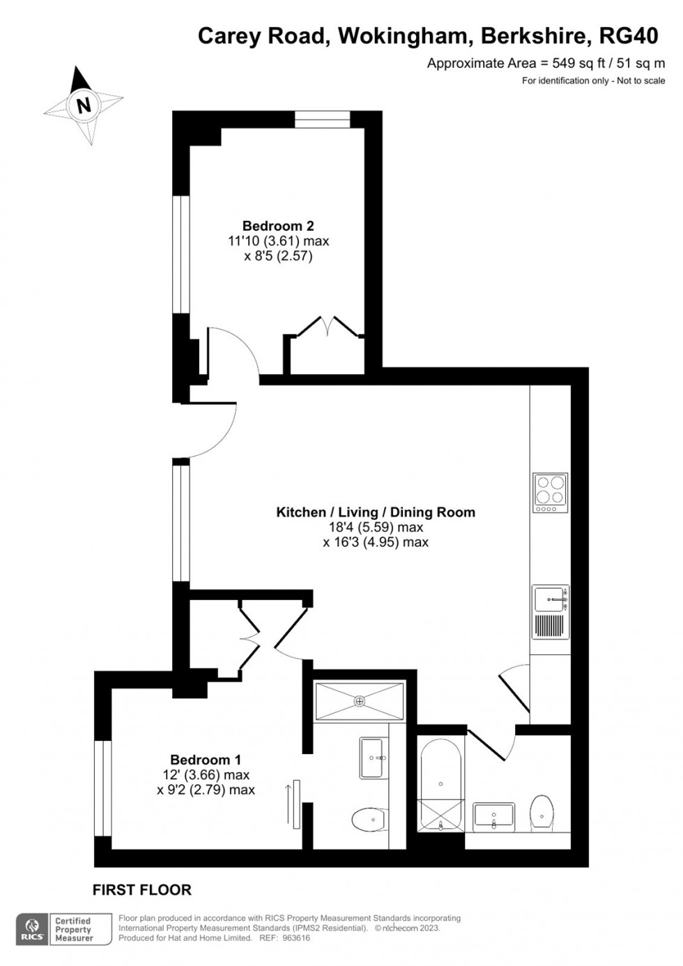 Floorplan for Wokingham, Berkshire