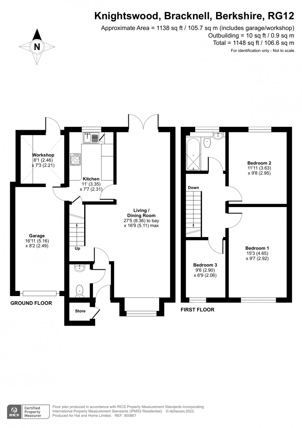 Floorplan for Bracknell, Berkshire