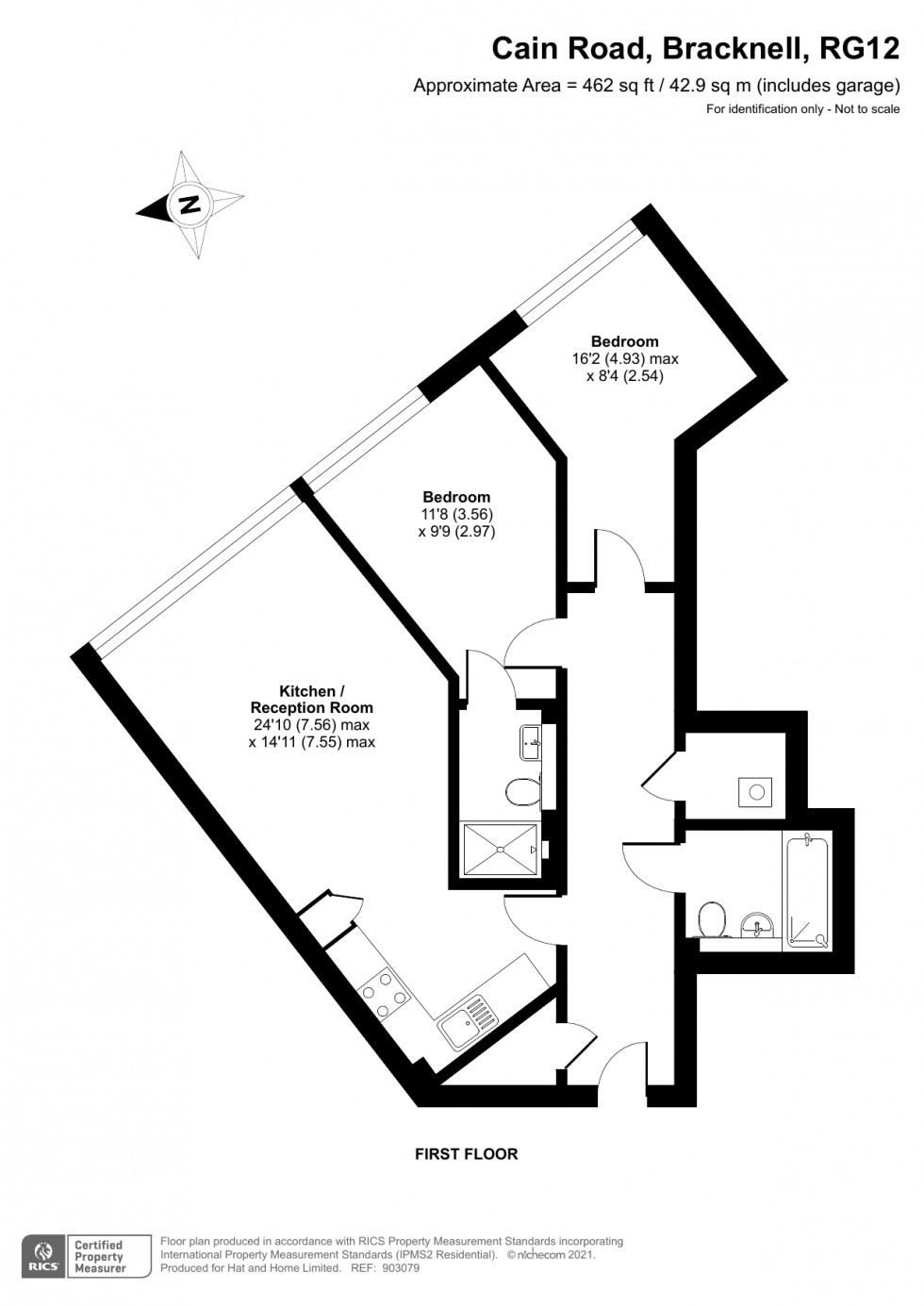 Floorplan for Cain Road, Bracknell, Berkshire