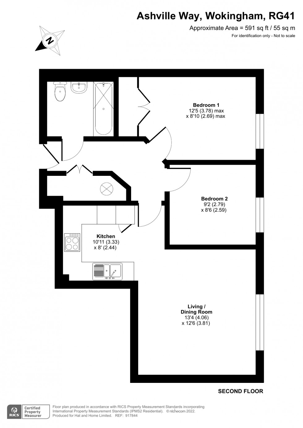 Floorplan for Ashville Way, Wokingham, Berkshire