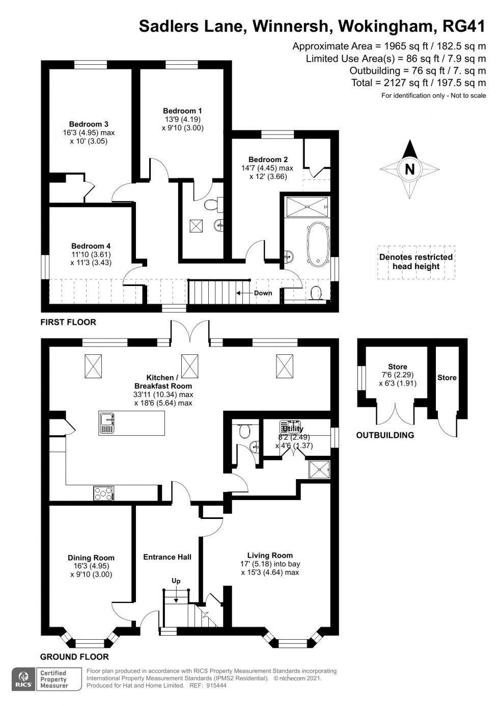 Floorplan for Winnersh, Wokingham, Berkshire