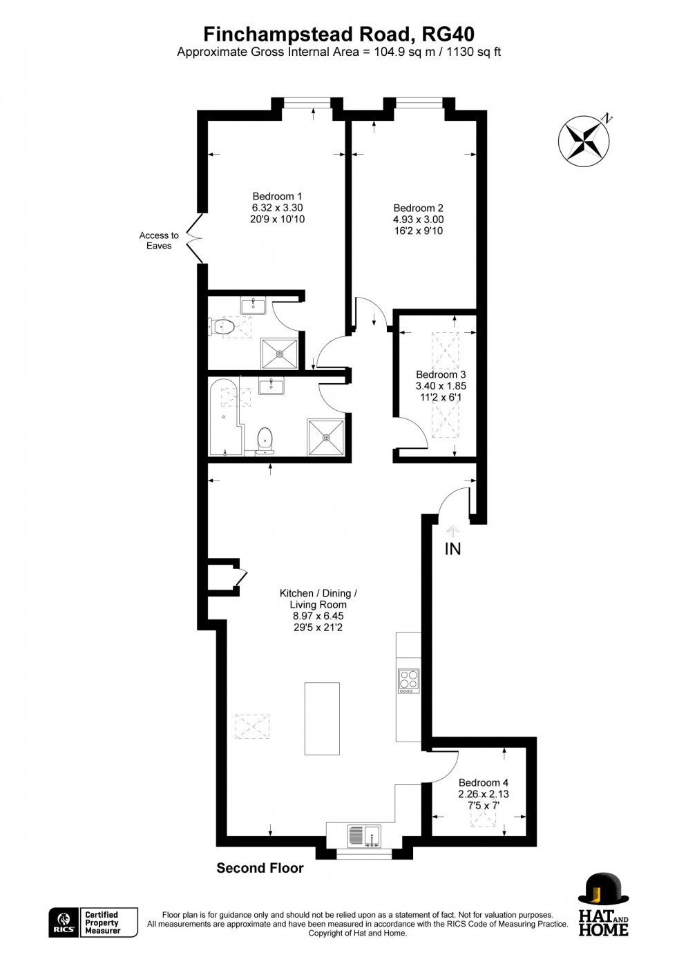 Floorplan for Finchampstead, Wokingham, Berkshire