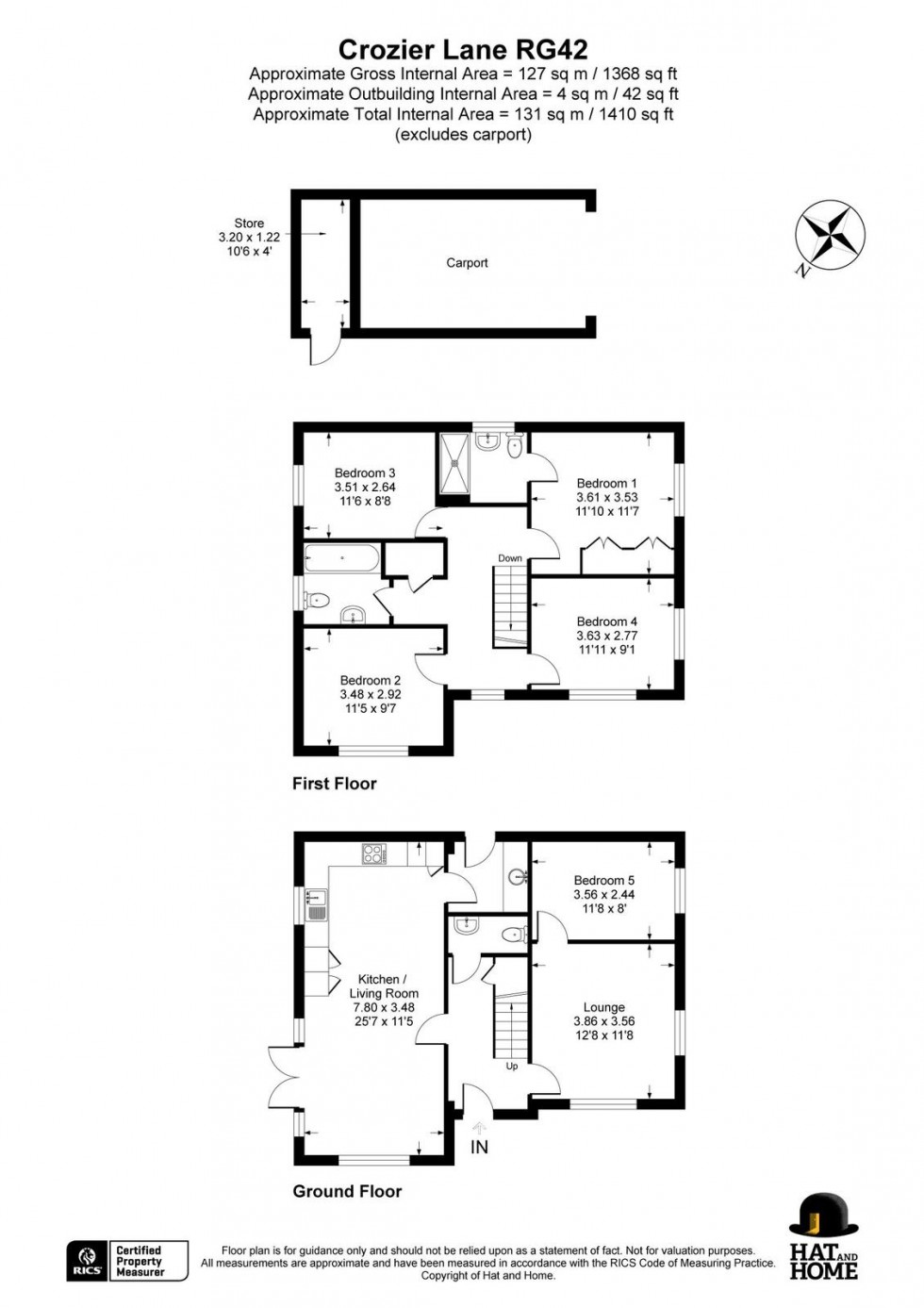 Floorplan for Warfield, Bracknell, Berkshire