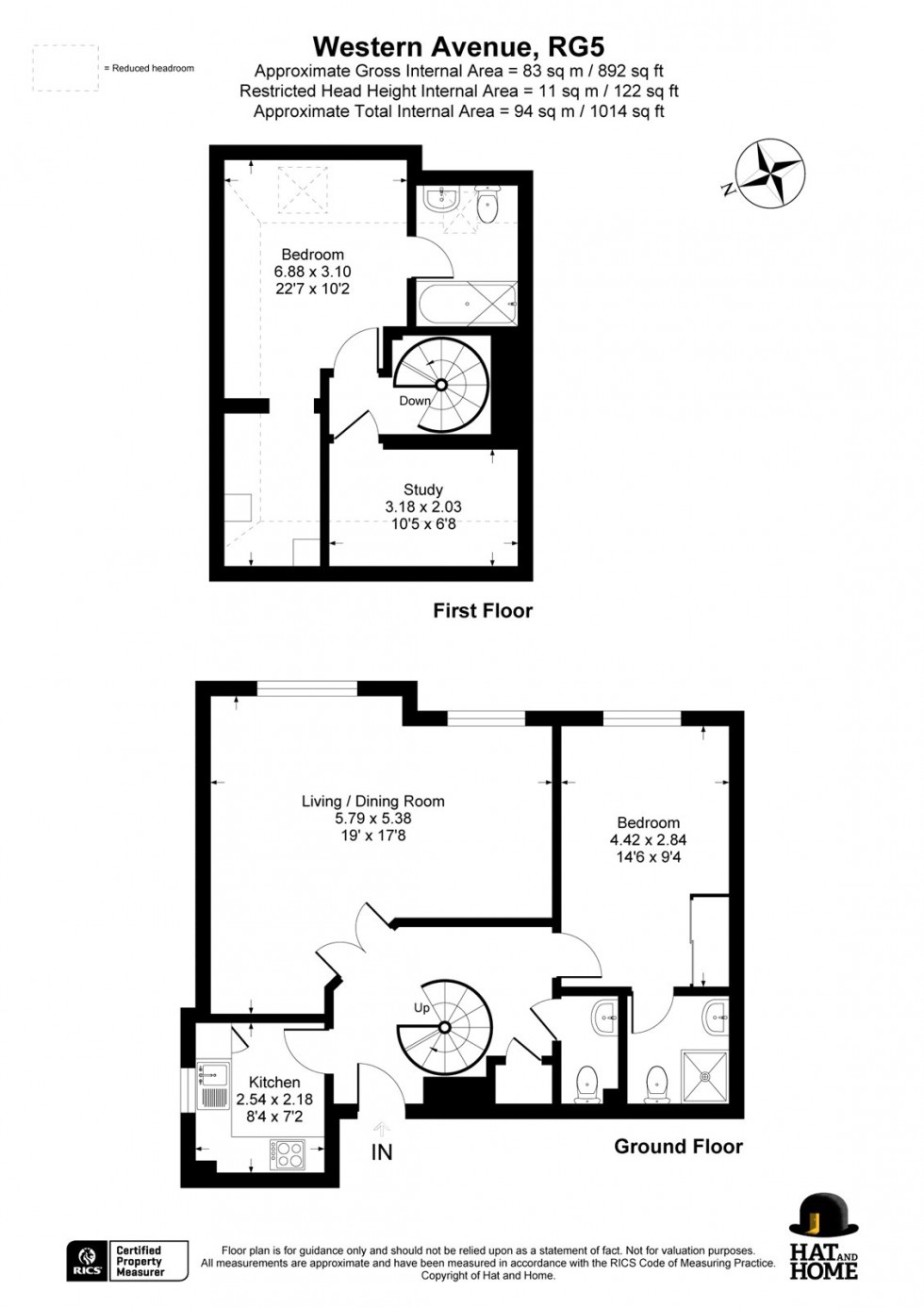 Floorplan for Woodley, Reading, Berkshire