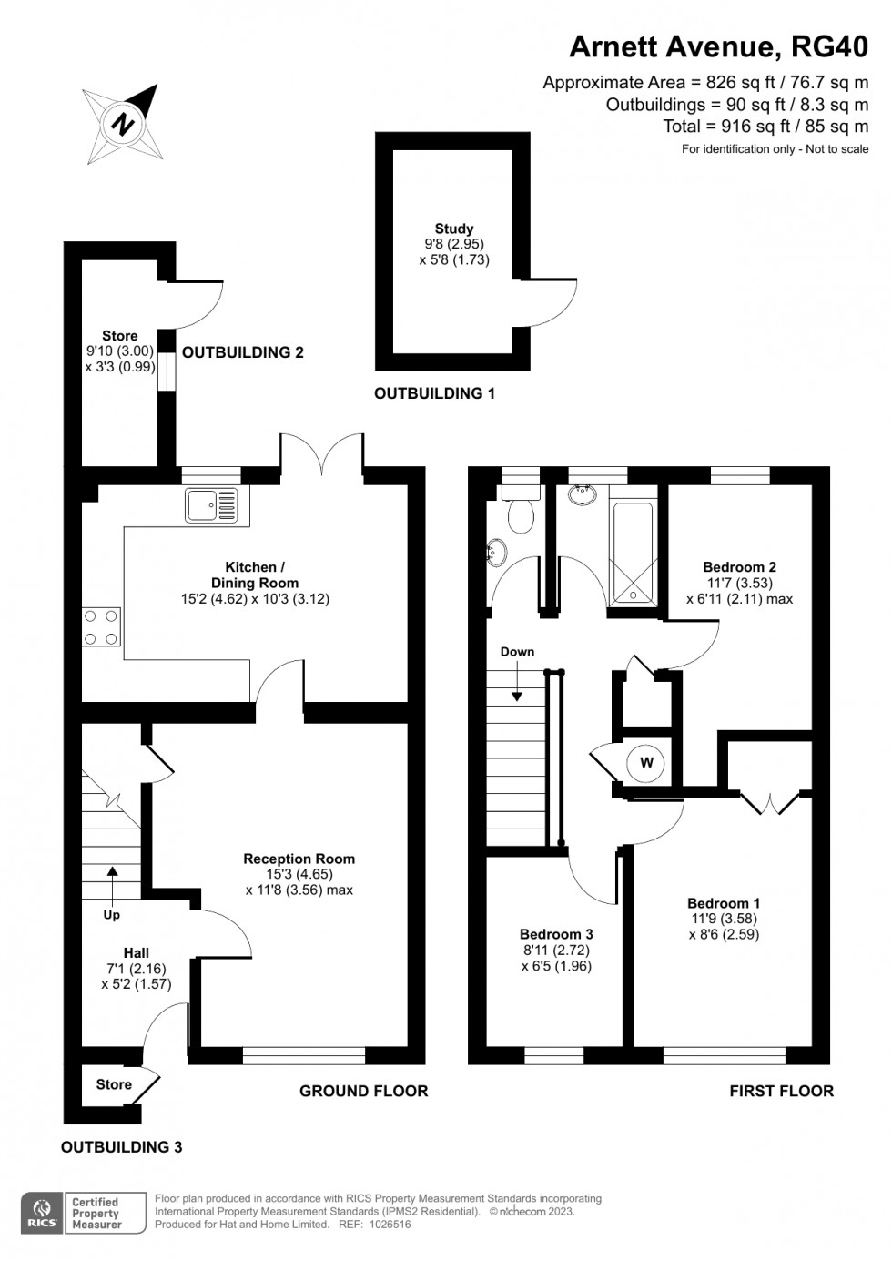 Floorplan for Finchampstead, Wokingham, Berkshire