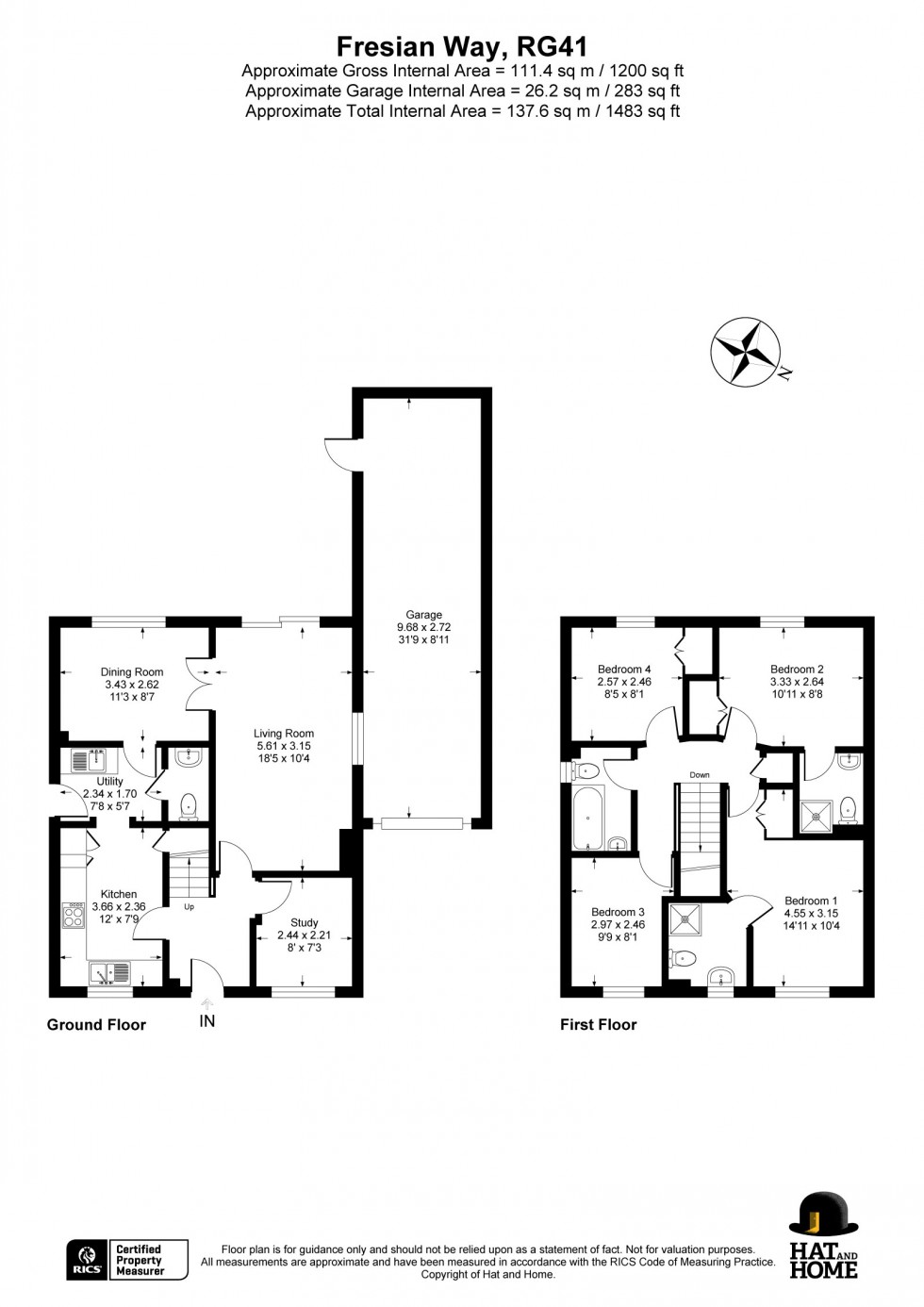 Floorplan for Winnersh, Wokingham, Berkshire