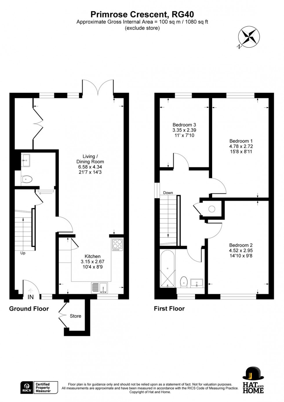 Floorplan for Finchampstead, Wokingham, Berkshire