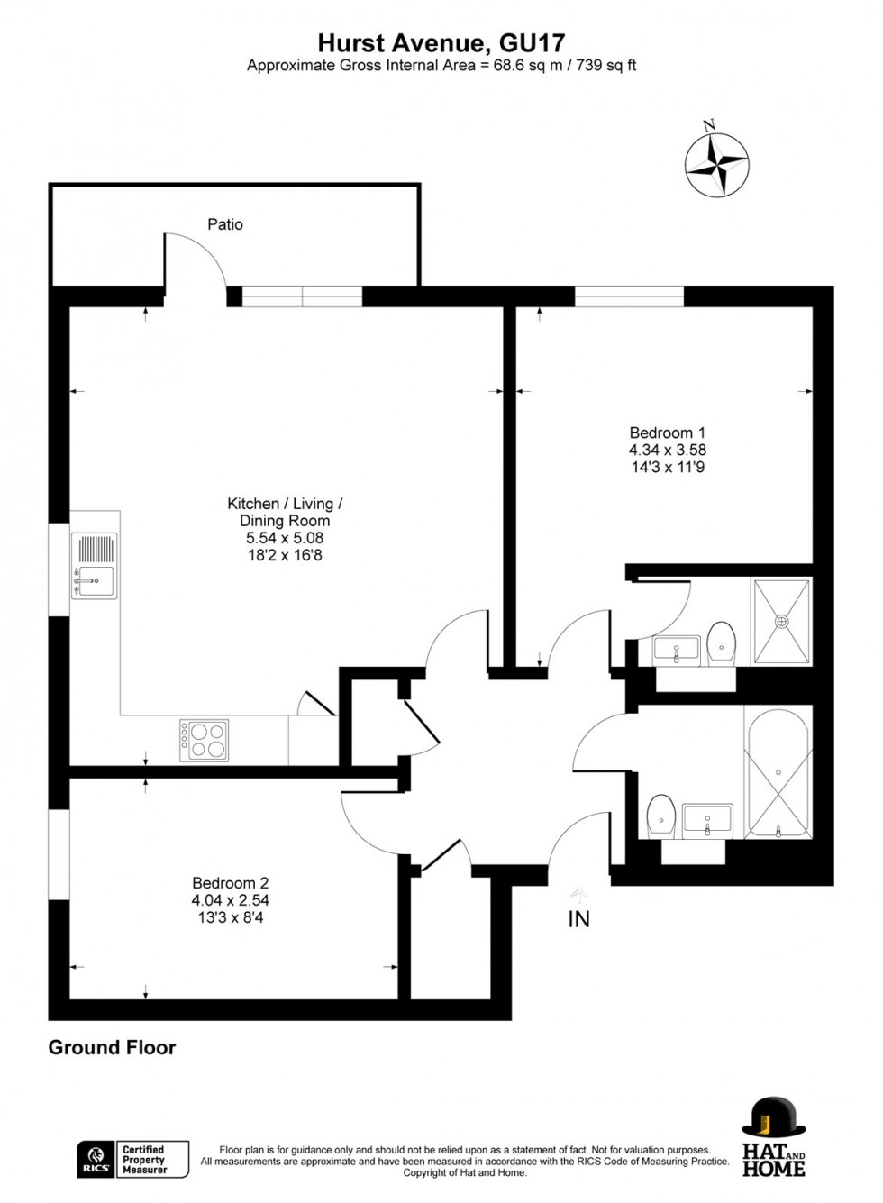 Floorplan for Blackwater, Camberley, Hampshire