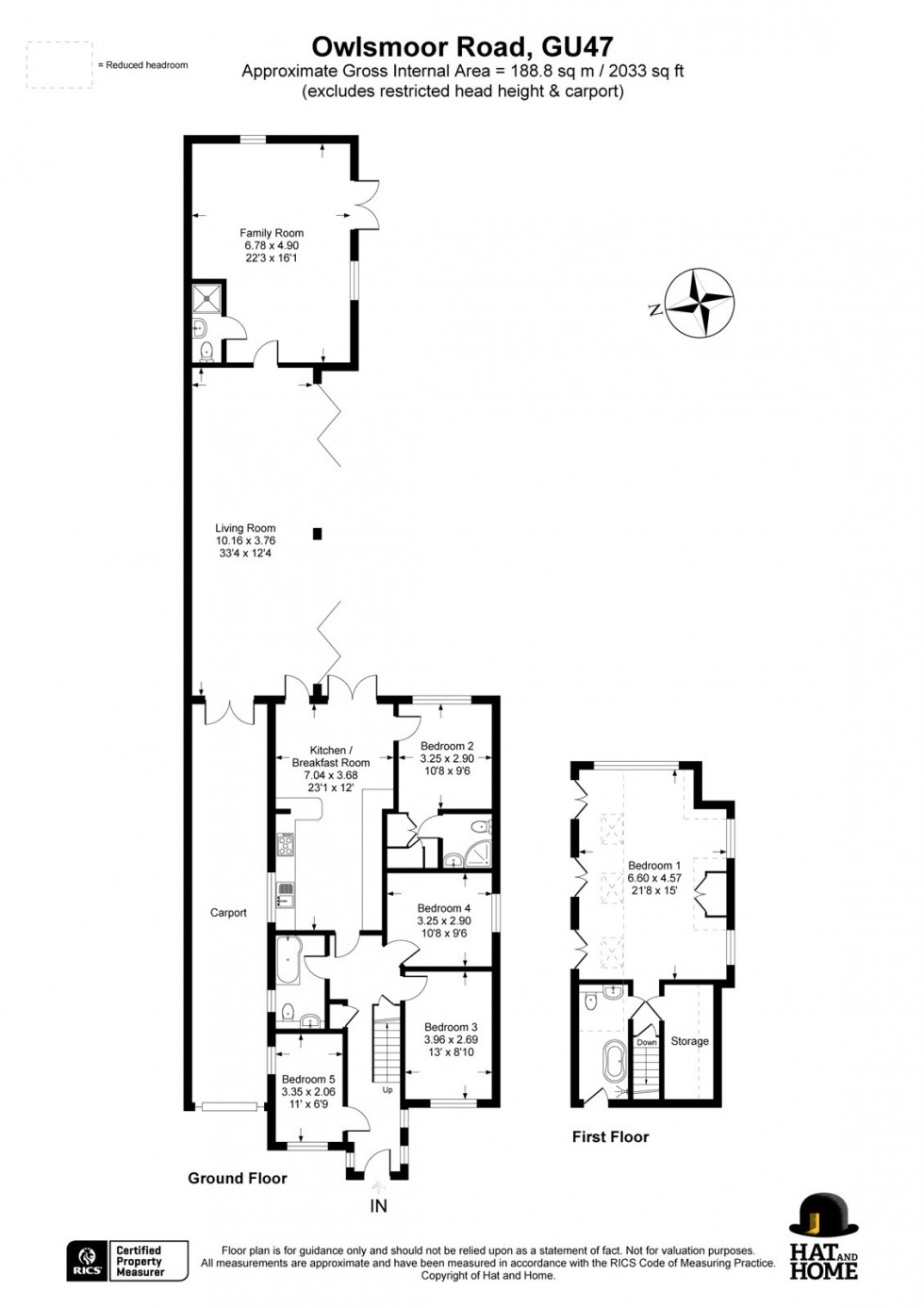 Floorplan for Owlsmoor, Sandhurst, Berkshire